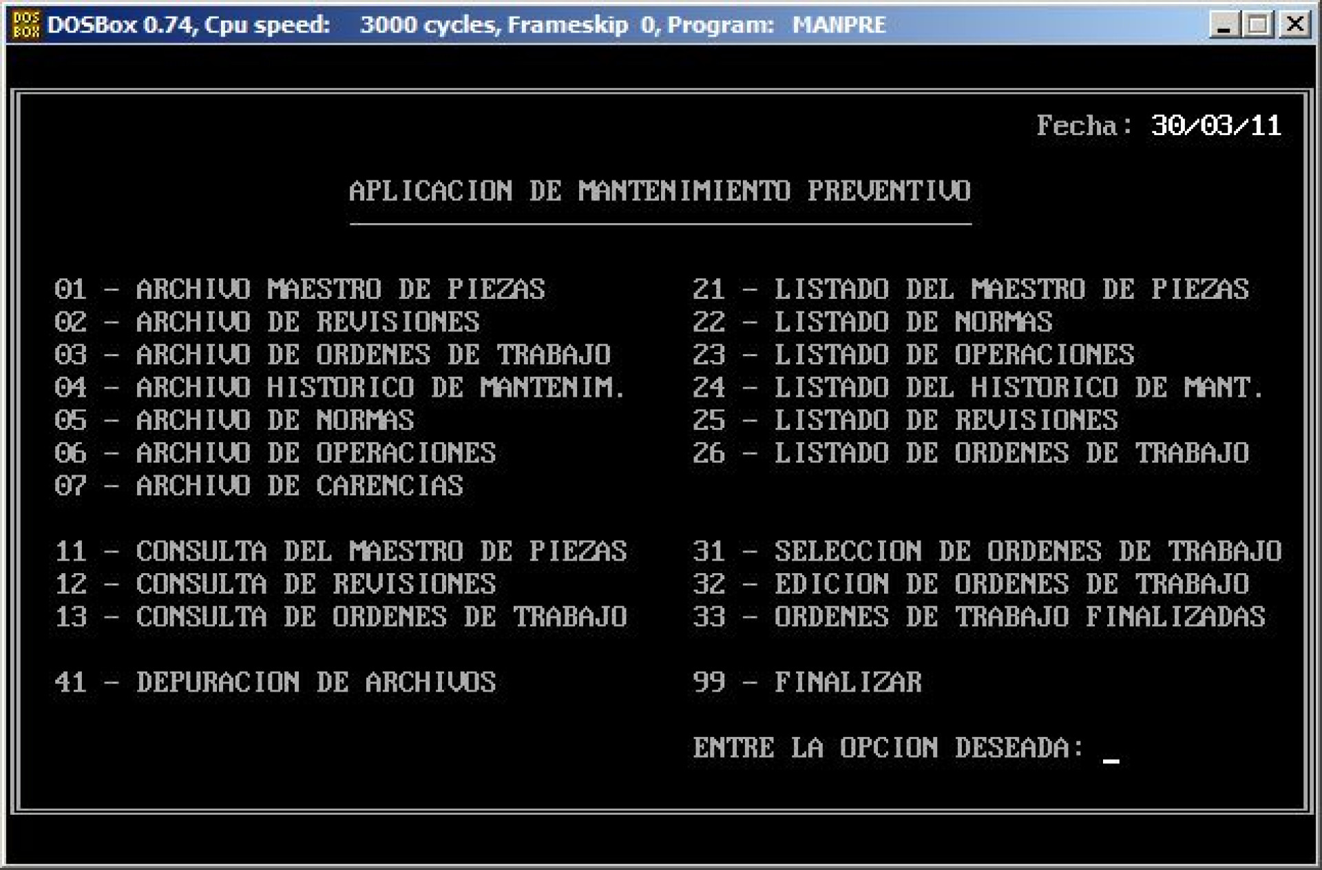 Mantenimiento Preventivo