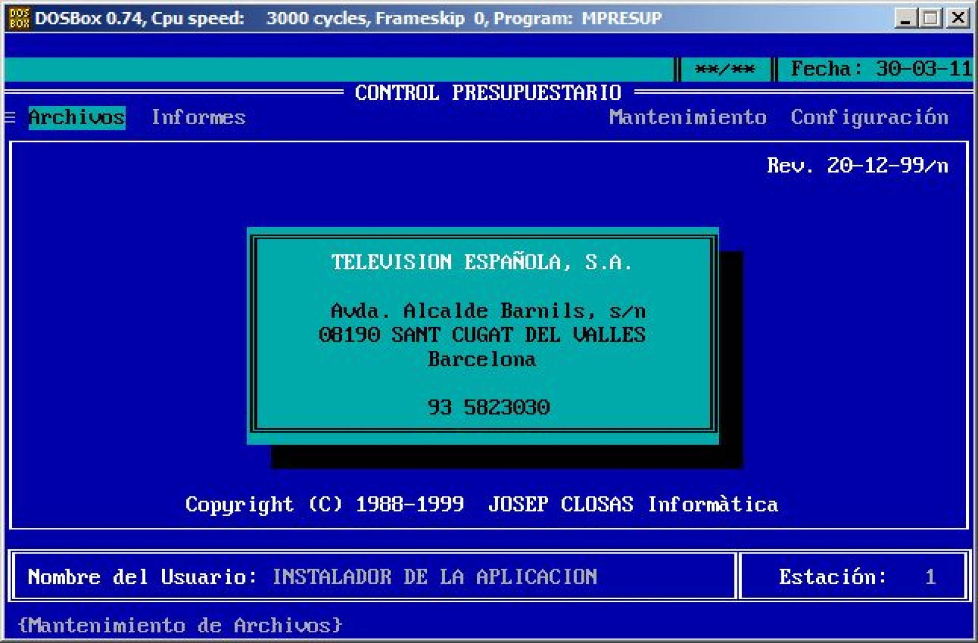 Control presupuestario